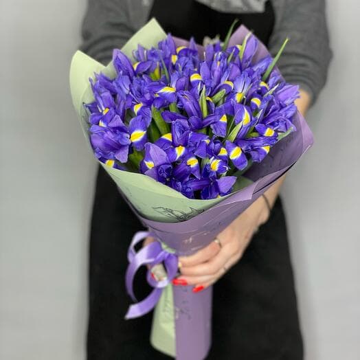 Букет из 19 ирисов