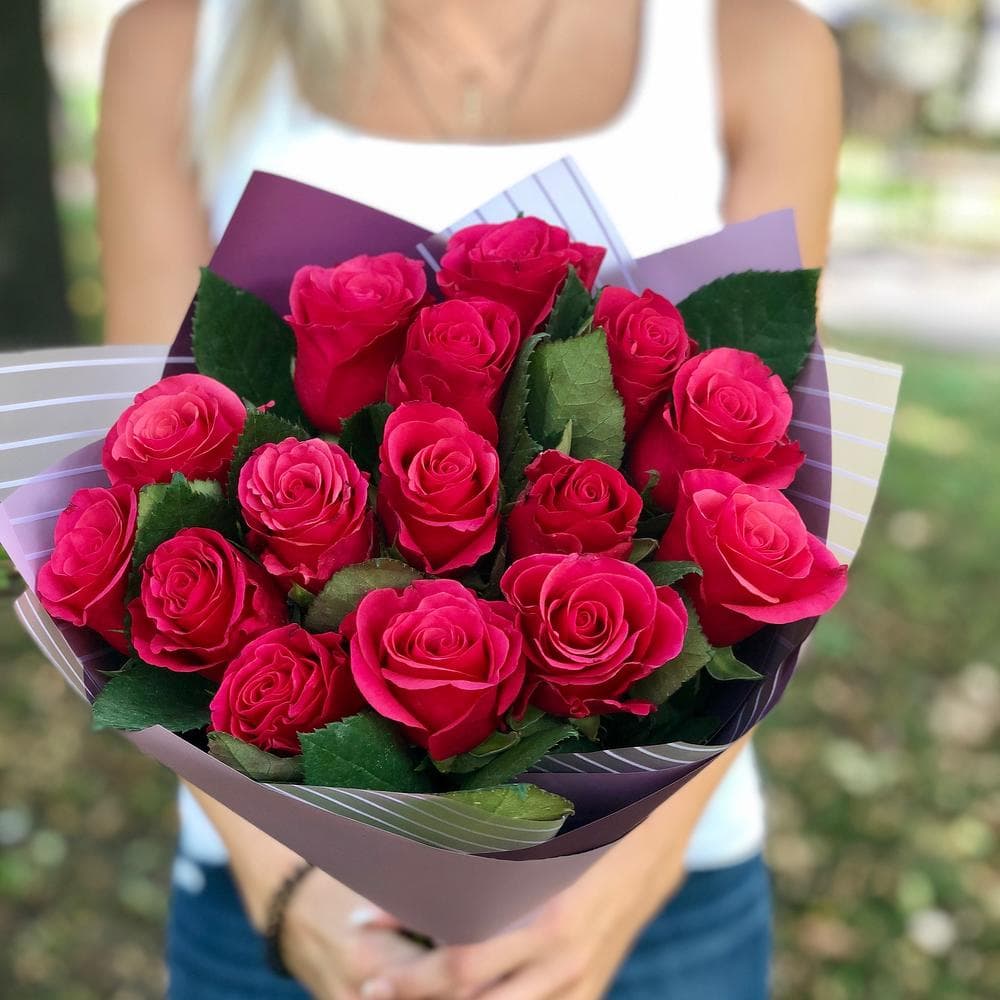 Букет из 15 Эквадорских роз Готча
