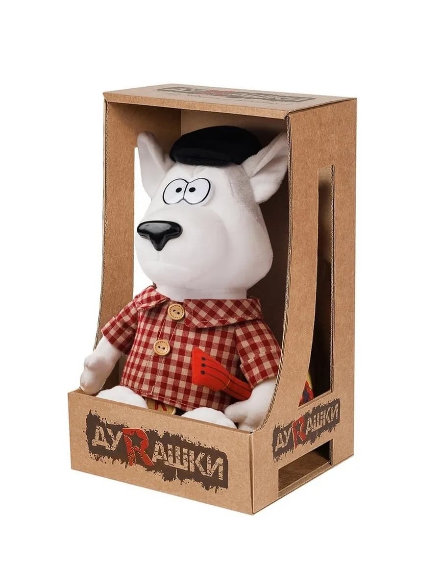 Мягкая игрушка Лайка с Балалайкой, в коробке